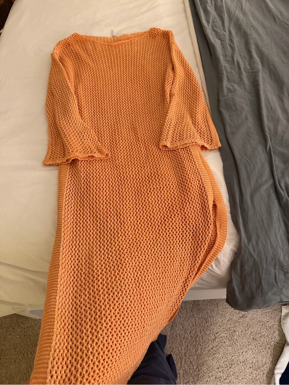 Young Fabulous & Broke Orange Crochet Dress